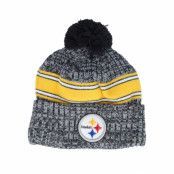 New Era - NFL Svart pom Beanie - Pittsburgh Steelers Sport Knitted NFL Sideline 23  Black Pom @ Hatstore