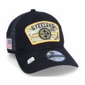 New Era - NFL Svart trucker Keps - Pittsburgh Steelers NFL21 Salute To Service 9TWENTY Black/Camo Trucker @ Hatstore