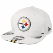 New Era - NFL Vit snapback Keps - Pittsburgh Steelers 9Fifty On Field 19 Training White Snapback @ Hatstore