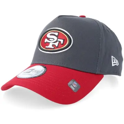 New Era - NFL Grå adjustable Keps - San Francisco 49ers NFL Steel/Scarlet A-Frame Adjustable @ Hatstore