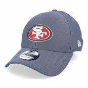 New Era - NFL Grå flexfit Keps - San Francisco 49ers NFL Hex Tech 39THIRTY Charcoal Flexfit @ Hatstore