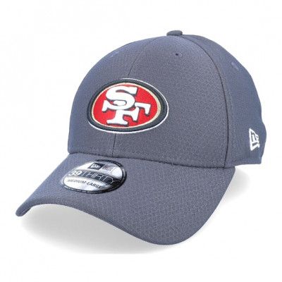 New Era - NFL Grå flexfit Keps - San Francisco 49ers NFL Hex Tech 39THIRTY Charcoal Flexfit @ Hatstore