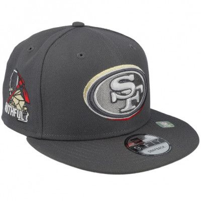 New Era - NFL Grå snapback Keps - San Francisco 49ers NFL24 Draft 9FIFTY Grey/Red Snapback @ Hatstore