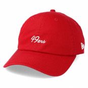 New Era - NFL Röd adjustable Keps - San Francisco 49ers Mini Script 9Forty Red Adjustable @ Hatstore