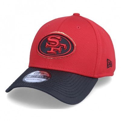 New Era - NFL Röd flexfit Keps - San Francisco 49ers NFL21 Side Line 39THIRTY Red Flexfit @ Hatstore