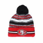 New Era - NFL Röd pom Beanie - San Francisco 49ers NFL21 Sport Knit Black/Red Pom @ Hatstore