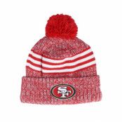 New Era - NFL Röd pom Beanie - San Francisco 49ers Sport Knitted NFL Sideline 23 Red Pom @ Hatstore