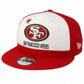 New Era - NFL Röd snapback Keps - San Francisco 49ers 9Fifty NFL Draft 2019 White/Red Snapback @ Hatstore