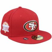 New Era - NFL Röd snapback Keps - San Francisco 49ers NFL Patch Up 59FIFTY Red Fitted @ Hatstore