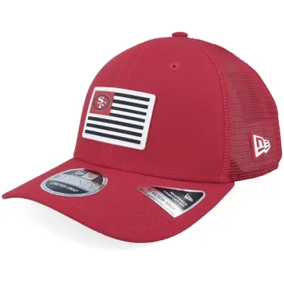New Era - NFL Röd trucker Keps - San Francisco 49ers 9SEVENTY Flag Red Trucker @ Hatstore