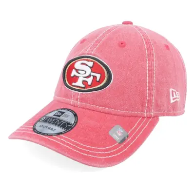 New Era - NFL Röd unconstructed Keps - San Francisco 49ers Washed Contrast 9TWENTY Red Dad Cap @ Hatstore
