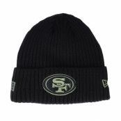 New Era - NFL Svart cuff Beanie - San Francisco 49ers Salute To Service NFL 20 Knit Black Cuff @ Hatstore