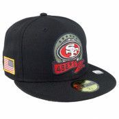 New Era - NFL Svart fitted Keps - San Francisco 49ers M 59FIFTY NFL Salute To Service 22 Black/Camo Fitted @ Hatstore