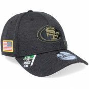 New Era - NFL Svart flexfit Keps - San Francisco 49ers Salute To Service 39Thirty NFL 20 Heather Black Flexfit @ Hatstore