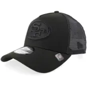 New Era - NFL Svart trucker Keps - Hatstore Exclusive x San Francisco 49ers 9FORTY Black A-frame Trucker @ Hatstore