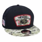 New Era - NFL Svart trucker Keps - San Francisco 49ers NFL21 Salute To Service 9FIFTY Black/Camo Trucker @ Hatstore