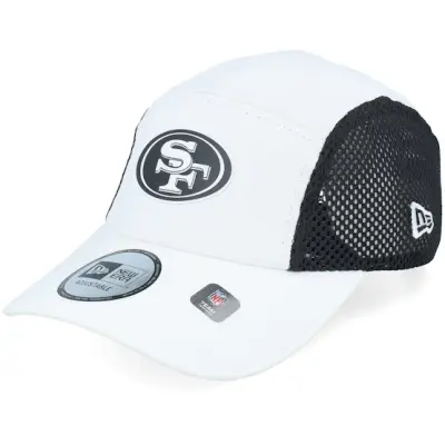 New Era - NFL Vit 5panel Keps - San Francisco 49ers Poly Runner White/Black 5-panel @ Hatstore