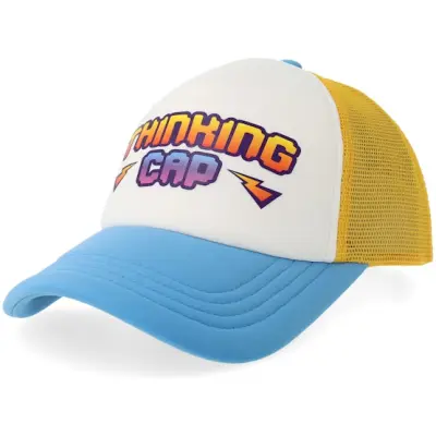 Scenes - Vit trucker Keps - Thinking Cap Foam NFL Blue/Yellow Vintage A-Frame Trucker @ Hatstore
