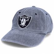 Twins Enterprise - NFL Svart unconstructed Keps - Las Vegas Raiders Washed Old School NFL Vintage Black Dad Cap @ Hatstore