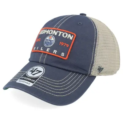 47 Brand - Blå trucker Keps - NHL Clean Up Vintage Navy Trucker @ Hatstore