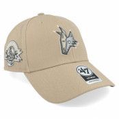 47 Brand - NHL Beige adjustable Keps - Arizona Coyotes Sure Shot Mvp Khaki Adjustable @ Hatstore