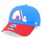 47 Brand - NHL Blå adjustable Keps - Quebec Nordiques Mvp Two Tone Vintage Blue Raz/Red Adjustable @ Hatstore