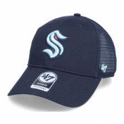 47 Brand - NHL Blå trucker Keps - Seattle Kraken Branson Mvp Navy Trucker @ Hatstore