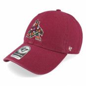 47 Brand - NHL Röd unconstructed Keps - Arizona Coyotes Arizona Coyotes Clean Up Cardinal Dad Cap @ Hatstore