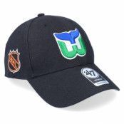 47 Brand - NHL Svart adjustable Keps - Hartford Whalers Vintage Sure Shot MVP Black Adjustable @ Hatstore