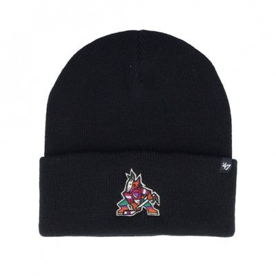 47 Brand - NHL Svart cuff Beanie - Arizona Coyotes NHL Haymaker Black Cuff @ Hatstore