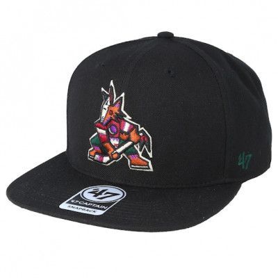47 Brand - NHL Svart snapback Keps - Arizona Coyotes No Shot 47 Captain Black Snapback @ Hatstore