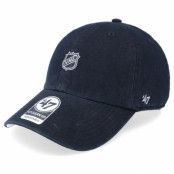 47 Brand - NHL Svart unconstructed Keps - NHL Current Shield Logo Base Runner Clean Up Black Dad Cap @ Hatstore