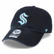 47 Brand - NHL Svart unconstructed Keps - Seattle Kraken NHL Clean Up Dad Cap @ Hatstore