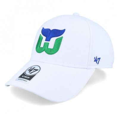 47 Brand - NHL Vit adjustable Keps - Hartford Whalers NHL'47 Mvp White Adjustable @ Hatstore