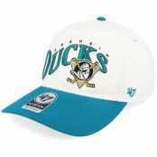 47 Brand - Vit adjustable Keps - NHL Wave'47 Hitch White/Teal Adjustable @ Hatstore