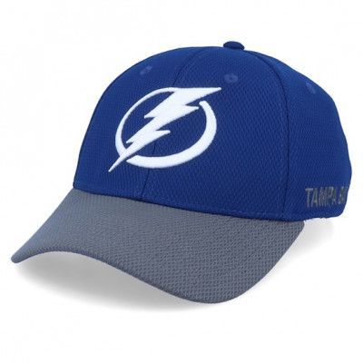 Adidas - NHL Blå flexfit Keps - Tampa Bay Lightning Coach Blue/Grey Flexfit @ Hatstore