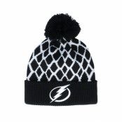 Adidas - NHL Svart pom Beanie - Tampa Bay Lightning Culture Cuffed Knit Black Pom @ Hatstore