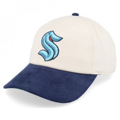 American Needle - NHL Beige adjustable Keps - Seattle Kraken Burnett Navy A-frame Adjustable @ Hatstore