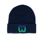 American Needle - NHL Blå cuff Beanie - Hartford Whalers Terrain Knit Solid Navy Cuff @ Hatstore