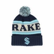 American Needle - NHL Blå pom Beanie - Seattle Kraken Pillow Line Navy/Ivory/Seafoam Pom @ Hatstore