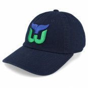 American Needle - NHL Blå unconstructed Keps - Hartford Whalers Blue Line Navy Dad Cap @ Hatstore