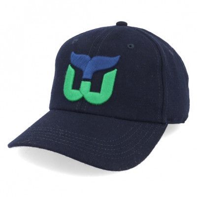 American Needle - NHL Blå unconstructed Keps - Hartford Whalers NHL Archive Legend Dad Cap @ Hatstore