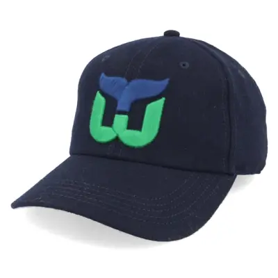 American Needle - NHL Blå unconstructed Keps - Hartford Whalers NHL Archive Legend Dad Cap @ Hatstore
