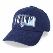 American Needle - NHL Blå unconstructed Keps - Seattle Kraken Printed Cord Navy Dad Cap @ Hatstore