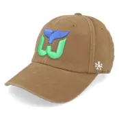 American Needle - NHL Brun unconstructed Keps - Hatstore Exclusive x Hartford Whalers Jasper Camel Dad Cap @ Hatstore