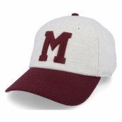 American Needle - NHL Grå unconstructed Keps - Montreal Maroons NHL Archive L Heather Grey/Maroon Dad Cap @ Hatstore