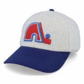 American Needle - NHL Grå unconstructed Keps - Quebec Nordiques NHL Archive Legend Heather Grey/Blue Dad Cap @ Hatstore