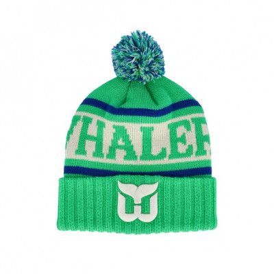 American Needle - NHL Grön pom Beanie - Hartford Whalers Pillow Line Kelly Green/Ivory/Royal Pom @ Hatstore