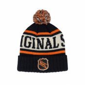 American Needle - NHL Svart pom Beanie - NHL Pillow Line Knit Black/Ivory/Orange Pom @ Hatstore