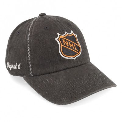 American Needle - NHL Svart unconstructed Keps - New Raglan NHL New Raglan Dad Cap @ Hatstore